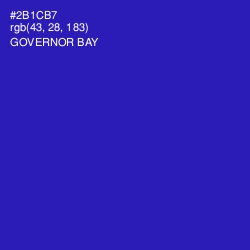 #2B1CB7 - Governor Bay Color Image